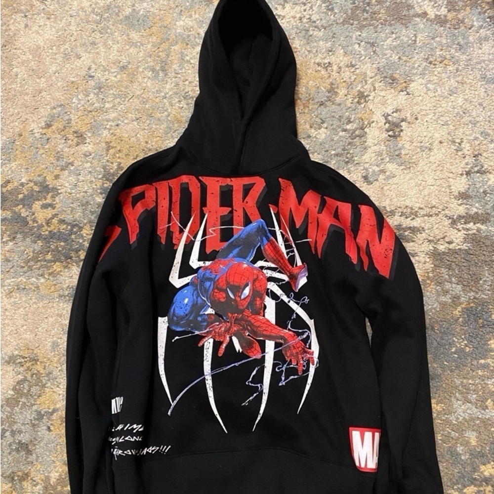 CIVIL REGIME X SPIDER-MAN “WEB CHAOS” HOODIE IN BLACK